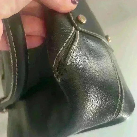 KATE SPADE NEW YORK MEDIUM SATCHEL TOTE PURSE BLACK LEATHER (PROJECT!!!) - Picture 13 of 16